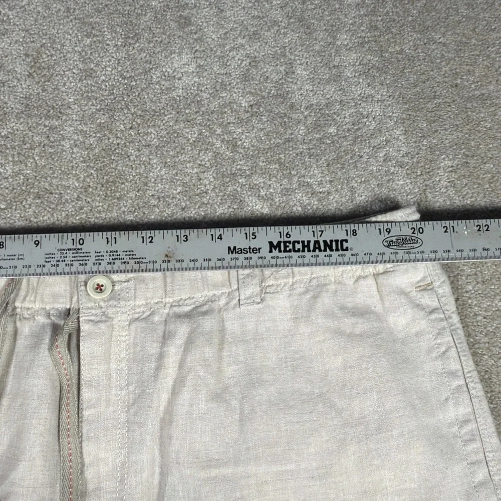 Tommy Bahama Relax 100% Linen Pants Mens XXL (FITS 40 X‎ 27) Light Beige Beach